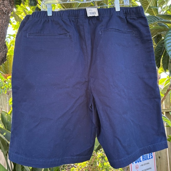 Cherokee Navy Men's Flat Front Drawstring Shorts Shorts | Size XL - Picture 5 of 6